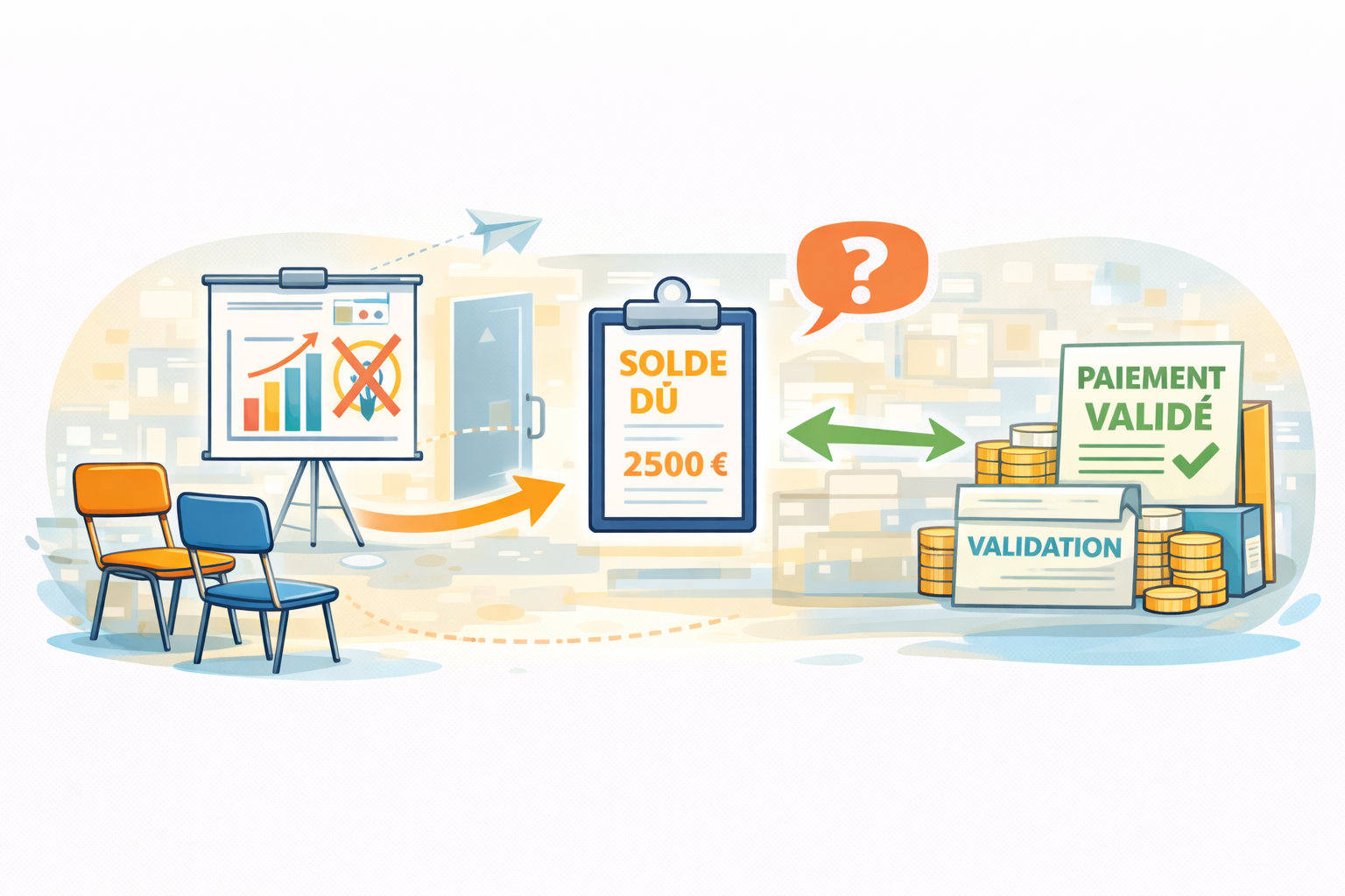 Abandon de formation et paiement du solde