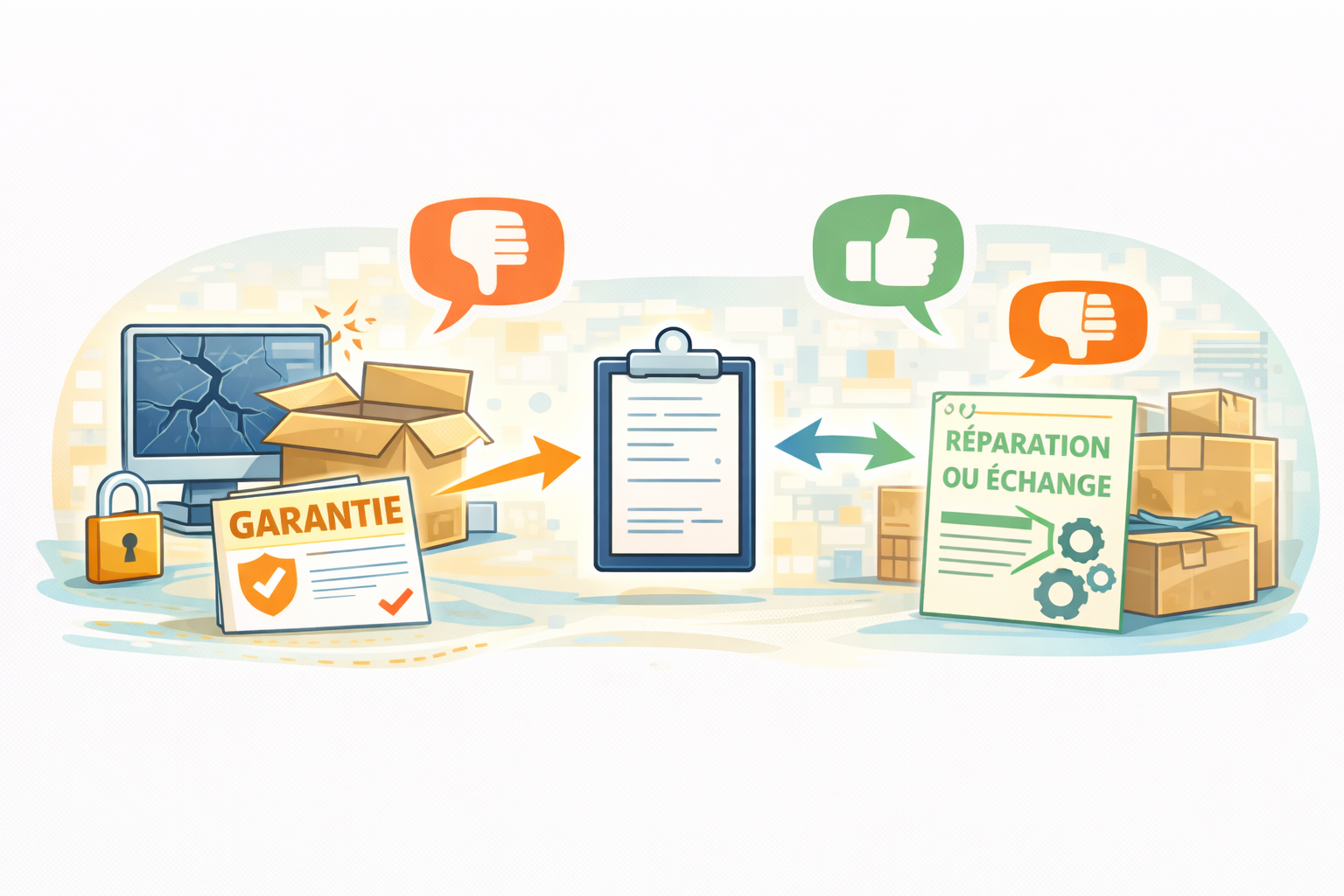Garantie et panne après achat