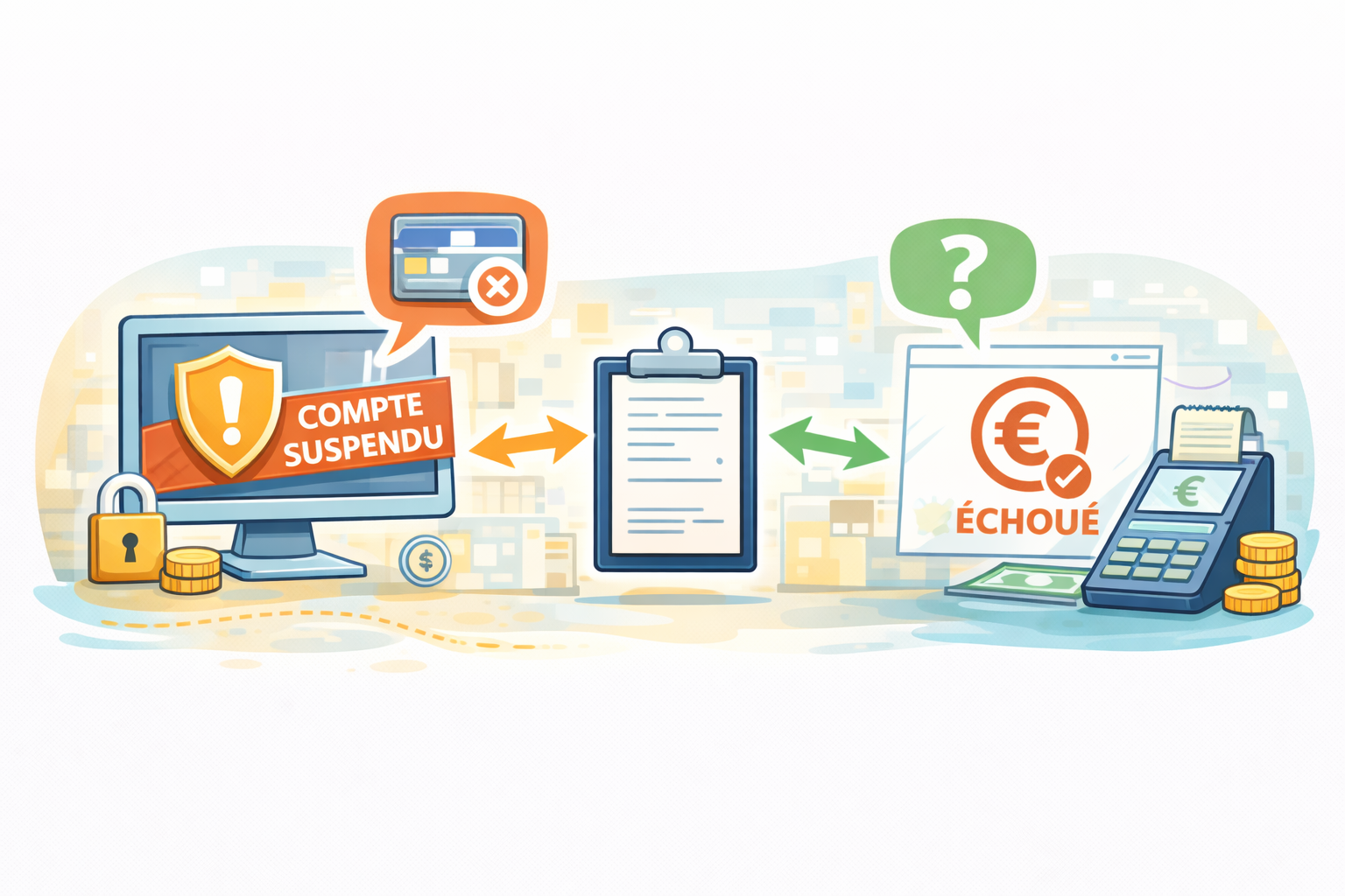 Compte suspendu sur une plateforme