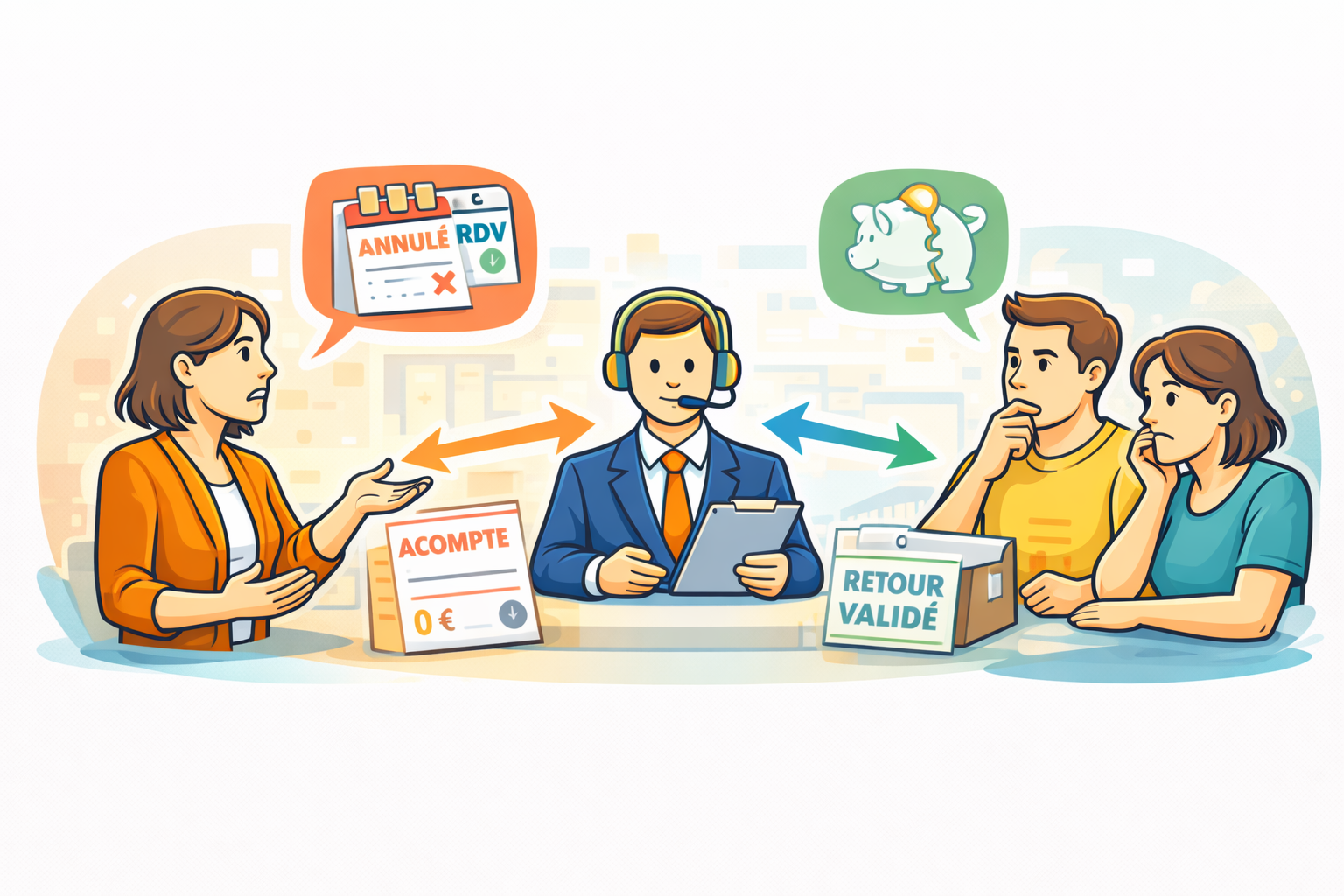 Rendez-vous annulé et acompte